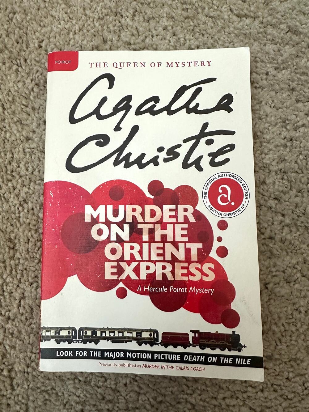 Agatha Christie Murder on the Orient Express Paperback Hercule Poirot Mystery